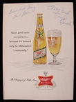 1961 Bart Starr & Boyd Dowler Signed Green Bay Packers vs Chicago Bears Program (JSA)