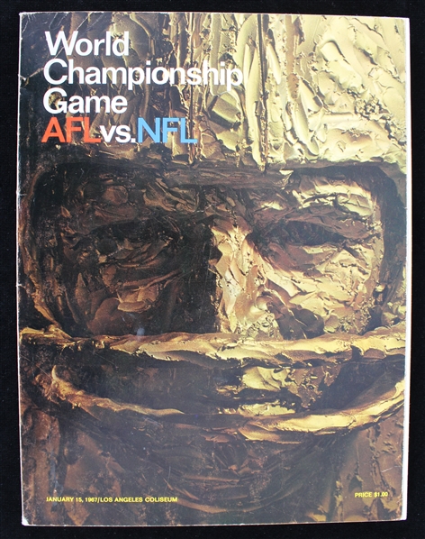 1967 AFL-NFL World Championship Game Super Bowl I Packers vs Chiefs Program