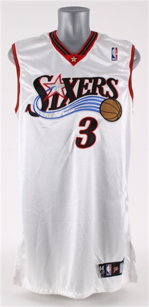 2006 Allen Iverson Philadelphia 76ers Home Jersey (MEARS A5)