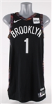 2018-19 DAngelo Russell Brooklyn Nets Game Worn City Edition Jersey (MEARS A5)