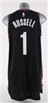 2018-19 D'Angelo Russell Brooklyn Nets Game Worn City Edition Jersey (MEARS A5)