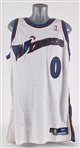 2005-06 Gilbert Arenas Washington Wizards Game Worn Home Jersey (MEARS A5)