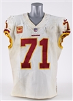 2017 Trent Williams Washington Redskins Signed & Inscribed Game Worn Road Jersey (MEARS A10 / JSA)