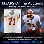 2017 Trent Williams Washington Redskins Signed & Inscribed Game Worn Road Jersey (MEARS A10 / JSA)