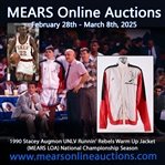 1990 Stacey Augmon UNLV Runnin Rebels Warm Up Jacket (MEARS LOA) National Championship Season