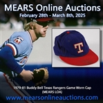 1979-81 Buddy Bell Texas Rangers Game Worn Cap (MEARS LOA)