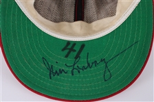 1973-79 Jim Lonborg Philadelphia Phillies Signed Game Worn Cap (MEARS LOA / JSA)