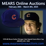 1976-80 Bruce Sutter Chicago Cubs Signed Game Worn Cap (MEARS LOA / JSA)