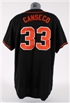2015 Jose Canseco Pittsburg Diamonds Signed Game Worn Jersey (MEARS LOA / JSA)
