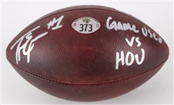 2022 (October 9) Travis Etienne Jacksonville Jaguars #373 Signed ONFL Goodell Game Used Football (MEARS LOA / JSA / Beckett / Jaguars COA)