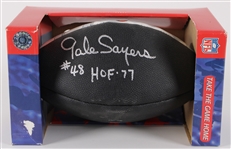 2000s Gale Sayers Chicago Bers Signed Team Logo Football (JSA)