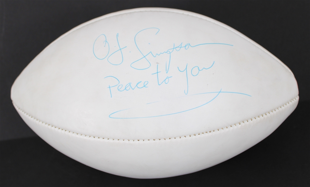 1980s OJ Simpson Buffalo Bills Signed ONFL Rozelle Autograph Panel Football (JSA)