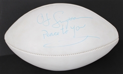 1980s OJ Simpson Buffalo Bills Signed ONFL Rozelle Autograph Panel Football (JSA)