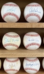 1980's-2000's Hall of Fame & Stars Signed Baseball Collection - Lot of 39 w/ Reggie Jackson, Johnny Bench, Ernie Banks, Stan Musial & More (JSA)