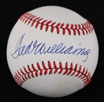 1985-89 Ted Williams Boston Red Sox Signed OAL Brown Baseball (JSA)