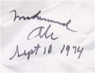 1982 Muhammad Ali 4X Comeback World Heavyweight Champ Exhibition Worn Signed Everlast Boxing Trunks (MEARS/PSA/James Big Red Mouran/Kilroy LOAs)  Symbol of Determination in the Face of Reality