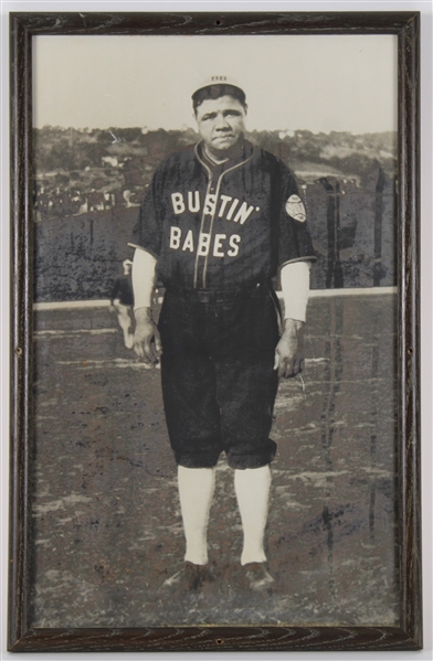 1927 Babe Ruth Bustin Babes 13" x 21" Framed Photo