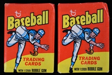 1975 Topps MINI Baseball Trading Cards Unopened Packs - Lot of 2