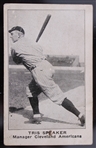 1921 Tris Speaker Cleveland Indians E121 American Caramel Baseball Trading Card