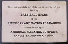 1921 Tris Speaker Cleveland Indians E121 American Caramel Baseball Trading Card