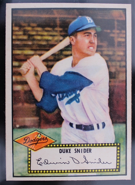 1952 Duke Snider Brooklyn Dodgers Topps #37 Baseball Trading Card