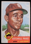 1953 Satchel Paige St. Louis Browns Topps #220 Rookie Baseball Trading Card