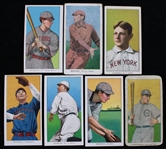 1909-11 Standard Caramel E93 & Piedmont T206 Baseball Trading Cards - Lot of 7