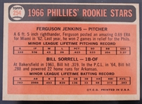 1966 Ferguson Jenkins Philadelphia Phillies Signed Topps #254 Rookie Baseball Trading Card (JSA)