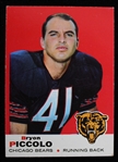1969 Brian Piccolo Chicago Bears Topps #26 Rookie Football Trading Card