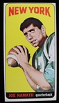 1965 Joe Namath New York Jets Topps #122 Rookie Football Trading Card 