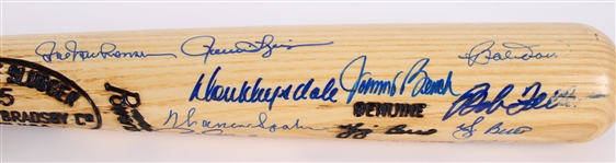 1990's Hall of Fame Multi Signed H&B Louisville Slugger Bat w/ 19 Signatures Including Willie Mays, Hank Aaron, Yogi Berra & More (JSA)
