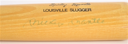 1990-94 Mickey Mantle New York Yankees Signed Louisville Slugger Bat (JSA)