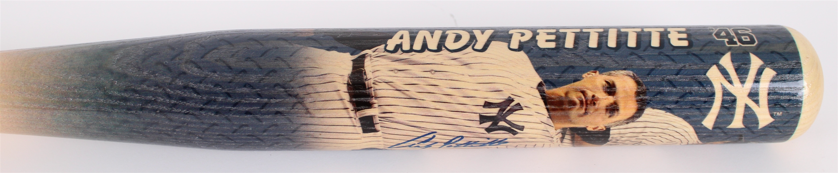 2013 Andy Pettitte New York Yankees Signed Coopersburg Sports Career Accomplishments Graphic Bat (Steiner / MLB Hologram) 49/642