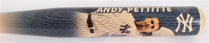 2013 Andy Pettitte New York Yankees Signed Coopersburg Sports Career Accomplishments Graphic Bat (Steiner / MLB Hologram) 49/642