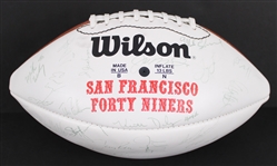1988 San Francisco 49ers Team Signed ONFL Tagliabue Super Bowl XXIII Autograph Panel Football w/ 50 Signatures Including Joe Montana, Jerry Rice, Steve Young & More (JSA)