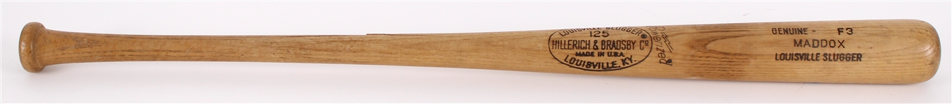 1977-79 Maddox H&B Louisville Slugger Professional Model Game Used Bat (MEARS LOA)