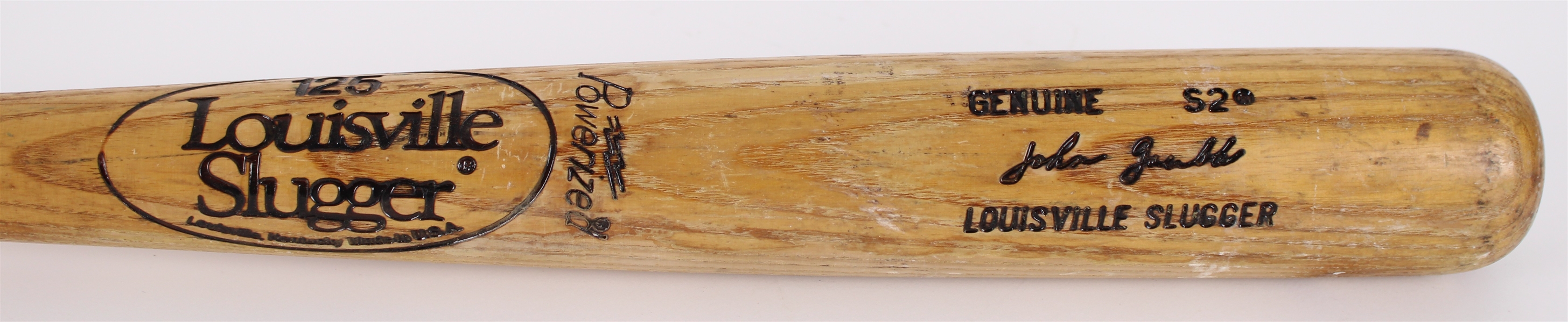 1980-82 John Grubb Texas Rangers Louisville Slugger Professional Model Game Used Bat (MEARS LOA)