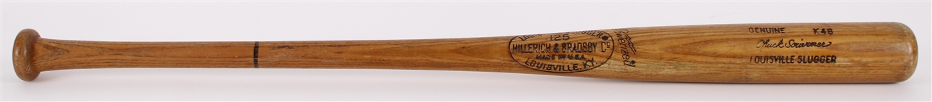 1977 Chuck Scrivener Detroit Tigers H&B Louisville Slugger Professional Model Game Used Bat (MEARS LOA)