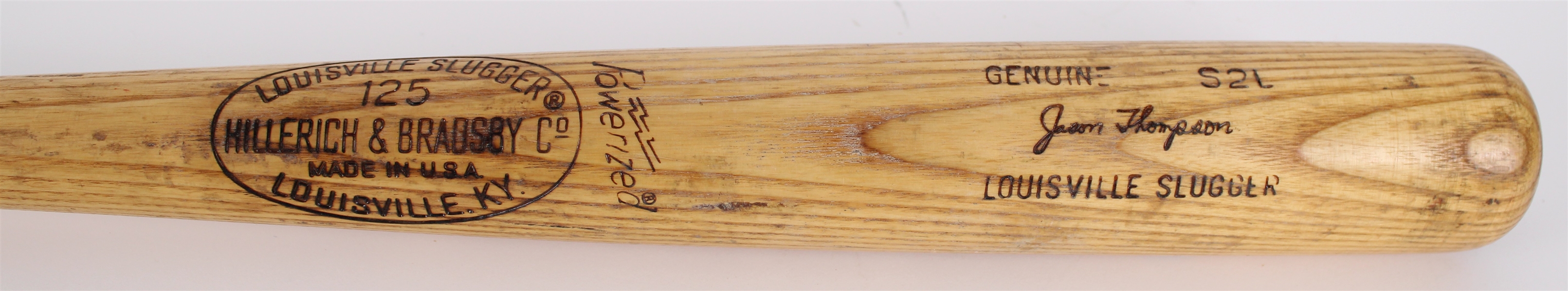 1977-79 Jason Thompson Detroit Tigers H&B Louisville Slugger Professional Model Game Used Bat (MEARS LOA)