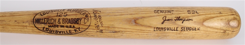 1977-79 Jason Thompson Detroit Tigers H&B Louisville Slugger Professional Model Game Used Bat (MEARS LOA)