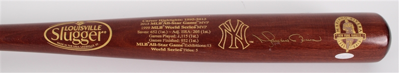 2013 Mariano Rivera New York Yankees Signed Louisville Slugger Career Accomplishments Bat (Steiner) 49/652