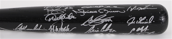 2009 World Series Champion New York Yankees Team Signed Louisville Slugger Bat w/ 25 Signatures Including Mariano Rivera, Derek Jeter & More (Steiner / MLB Hologram) 35/50