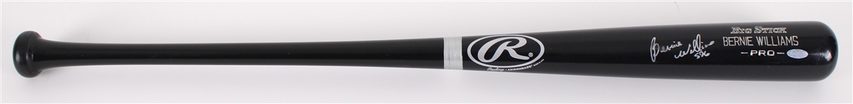 2000's Bernie Williams New York Yankees Signed Rawlings Adirondack Bat (Steiner) 