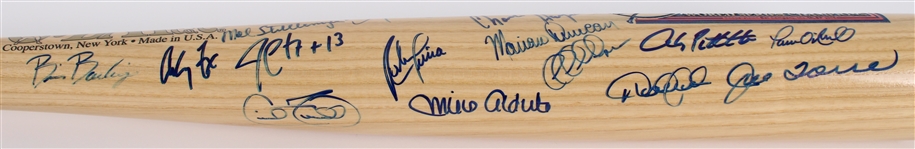 1996 World Series Champion New York Yankees Team Signed Cooperstown Bat Co. Commemorative Bat w/ 25 Signatures Including Mariano Rivera, Derek Jeter, Joe Torre & More (Steiner) 9/26
