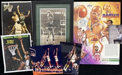 1970s-2000s Kareem Abdul Jabbar Bucks / Lakers Photo & Display Collection - Lot of 8 w/ 18" x 23" Mounted Sportrait, 15" x 19" Framed Photo & More