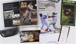 1990's-2000's Baseball Memorabilia Collection - Lot of 7 w/ MIB Babe Ruth Called Shot Mug, Publications & More