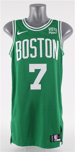 2023 Jaylen Brown Boston Celtics Icon Edition Jersey w/ Christmas Day Snowflake NBA Logo Patch (MEARS A5)