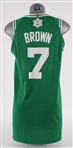 2023 Jaylen Brown Boston Celtics Icon Edition Jersey w/ Christmas Day Snowflake NBA Logo Patch (MEARS A5)