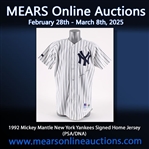 1992 Mickey Mantle New York Yankees Signed Home Jersey (PSA/DNA)