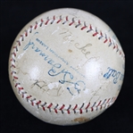 1929-31 Babe Ruth New York Yankees Signed OAL Barnard Baseball (JSA Full Letter & PSA/DNA)